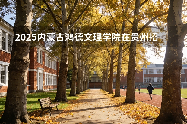 2025内蒙古鸿德文理学院在贵州招生计划一览表