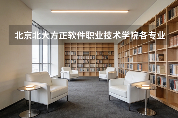北京北大方正软件职业技术学院各专业近三年在河北招生人数 学费多少钱