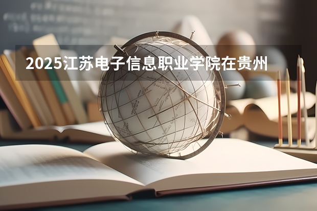 2025江苏电子信息职业学院在贵州招生计划一览表