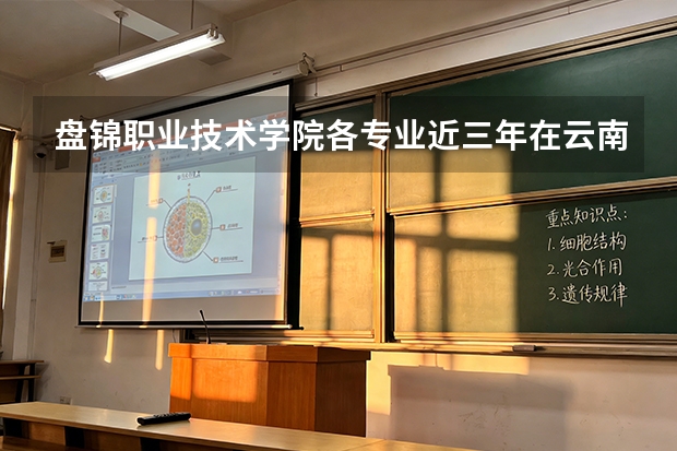 盘锦职业技术学院各专业近三年在云南招生人数 学费多少钱