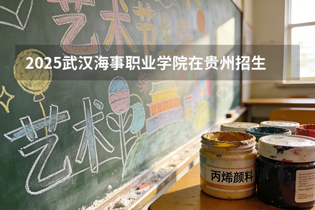 2025武汉海事职业学院在贵州招生计划一览表