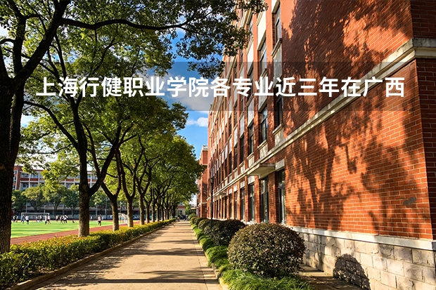 上海行健职业学院各专业近三年在广西招生人数 学费多少钱