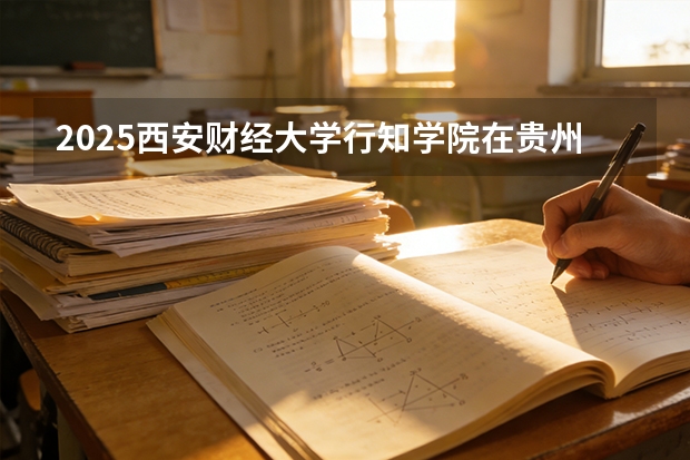 2025西安财经大学行知学院在贵州招生计划一览表