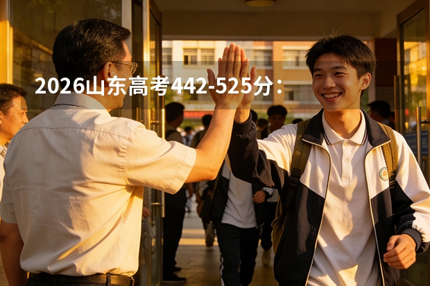 2026山东高考442-525分：中分段如何确保有本科上