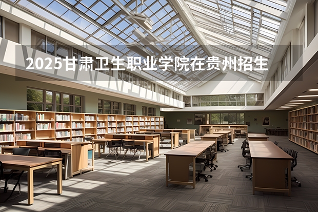 2025甘肃卫生职业学院在贵州招生计划一览表