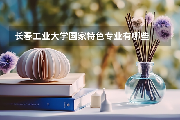 长春工业大学国家特色专业有哪些