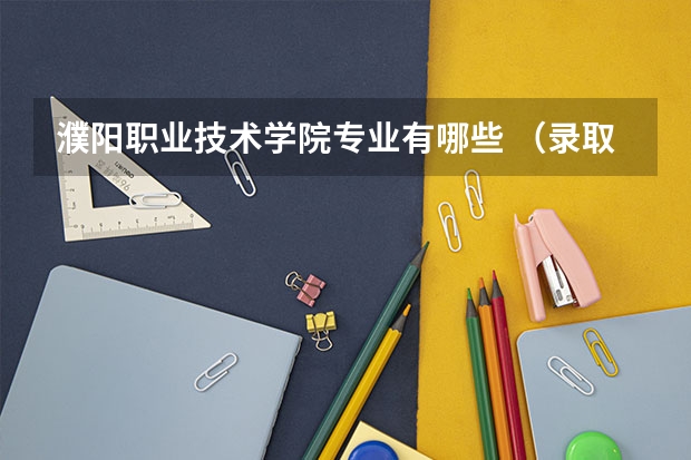 濮阳职业技术学院专业有哪些 （录取分数线）