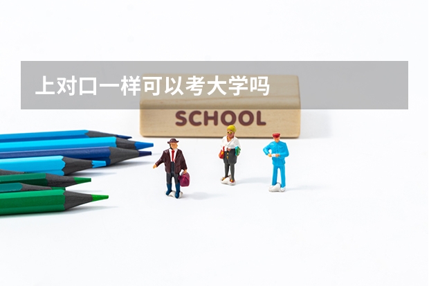 上对口一样可以考大学吗