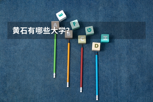 黄石有哪些大学？