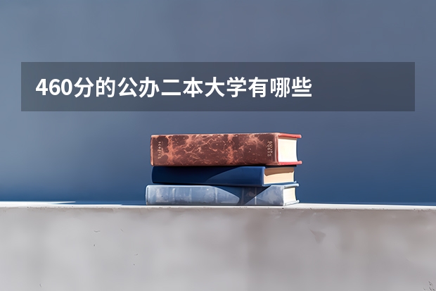 460分的公办二本大学有哪些