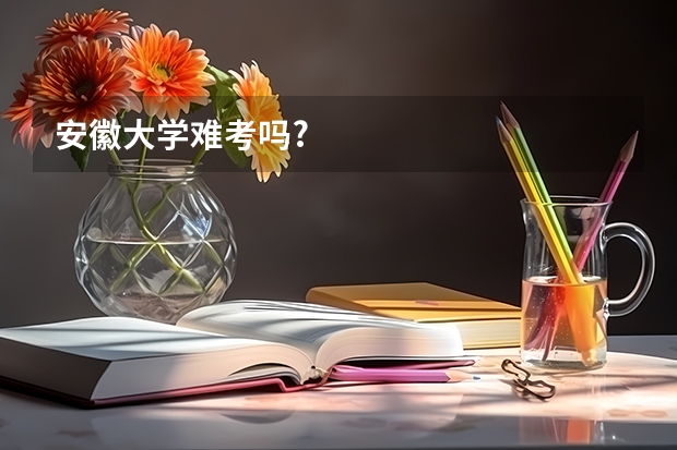 安徽大学难考吗?