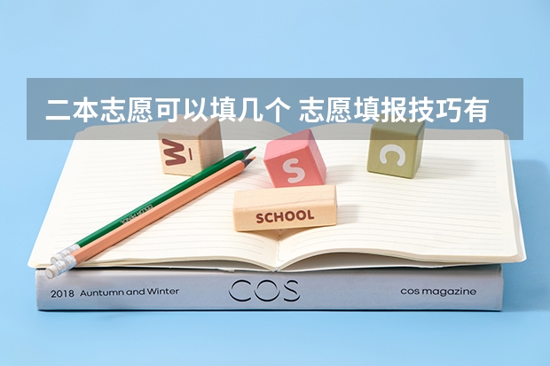 二本志愿可以填几个 志愿填报技巧有哪些