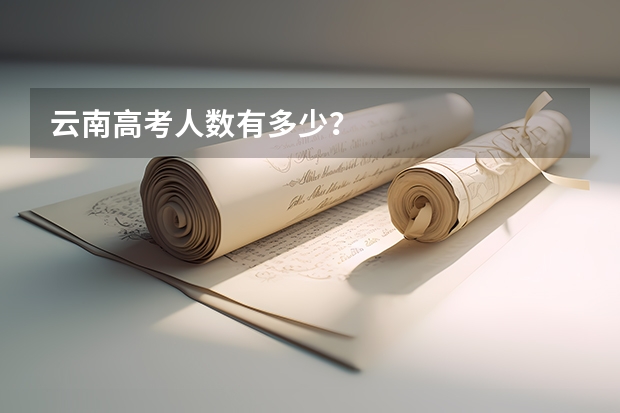 云南高考人数有多少？