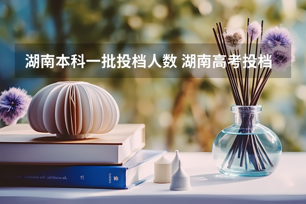 湖南本科一批投档人数 湖南高考投档线一览表
