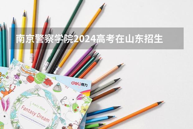 南京警察学院2024高考在山东招生计划