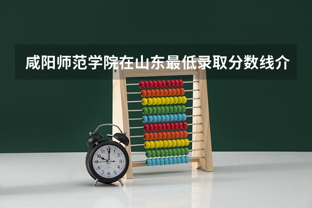 咸阳师范学院在山东最低录取分数线介绍