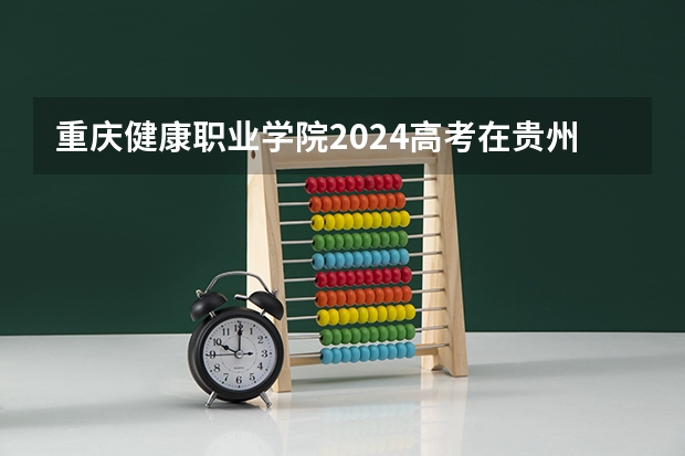 重庆健康职业学院2024高考在贵州招生计划