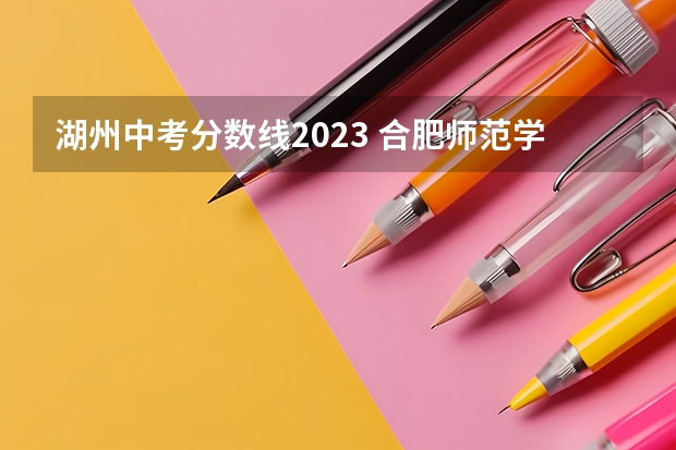 湖州中考分数线2023 合肥师范学院分数线