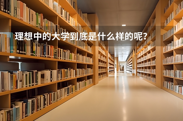 理想中的大学到底是什么样的呢？